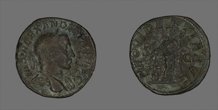 Sestertius (Coin) Portraying Emperor Severus Alexander, AD 232, Roman, minted in Rome, Roman