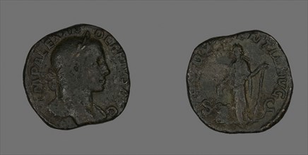 Sestertius (Coin) Portraying Emperor Severus Alexander, AD 231, Roman, minted in Rome, Roman