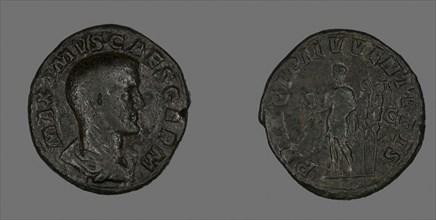 Sestertius (Coin) Portraying Emperor Maximus, AD 236/238, Roman, Roman Empire, Bronze, Diam. 3 cm,