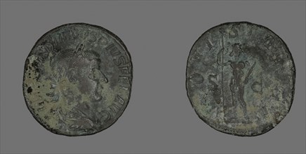 Sestertius (Coin) Portraying Emperor Gordianus, AD 238, Roman, Roman Empire, Bronze, Diam. 3.1 cm,