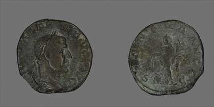 Sestertius (Coin) Portraying Philip the Arab, AD 244/249, Roman, minted in Rome, Roman Empire,