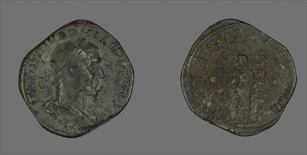 Sestertius (Coin) Portraying Philip the Arab, AD 244/249, Roman, Roman Empire, Bronze, DIam. 3.1