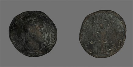 Sestertius (Coin) Portraying Philip the Arab, AD 246, Roman, Roman Empire, Bronze, Diam. 3 cm, 21