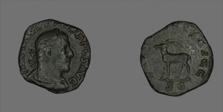 Sestertius (Coin) Portraying Philip the Arab, AD 248, Roman, Roman Empire, Bronze, DIam. 2.8 cm, 13