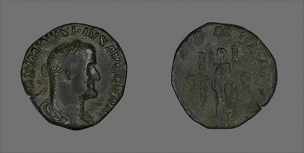 Sestertius (Coin) Portraying Emperor Maximinus, AD 236/238, Roman, minted in Rome, Roman Empire,