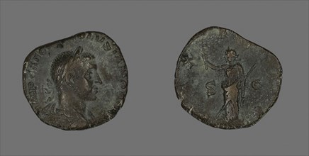 Sestertius (Coin) Portraying Emperor Volusian, AD 251/253, Roman, minted in Rome, Roman Empire,