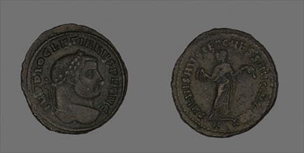Follis (Coin) Portraying Emperor Diocletian, AD 298/299, Roman, minted in Carthage, Roman Empire,