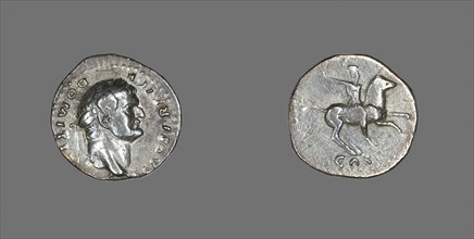 Denarius (Coin) Portraying Emperor Domitian, AD 77/78, Roman, minted in Rome, Roman Empire, Silver,