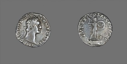 Denarius (Coin) Portraying Emperor Domitian, AD 91, Roman, minted in Rome, Roman Empire, Silver,