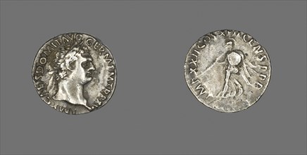 Denarius (Coin) Portraying Emperor Domitian, AD 95/96, Roman, minted in Rome, Roman Empire, Silver,