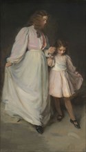 Dorothea and Francesca, 1898, Cecilia Beaux, American, 1855–1942, New York, Oil on canvas, 203.5 ×