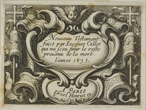 Frontispiece, from the New Testament, 1635, Jacques Callot (French, 1592-1635), engraved by Abraham