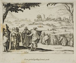 Jesus with the Pharisees, from The New Testament, 1635, Jacques Callot (French, 1592-1635),