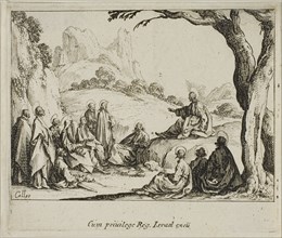 The Sermon on the Mount, from The New Testament, 1635, Jacques Callot (French, 1592-1635),