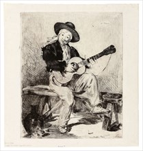 The Spanish Singer, 1861–62, Édouard Manet (French, 1832-1883), printed by Auguste Delâtre (French,