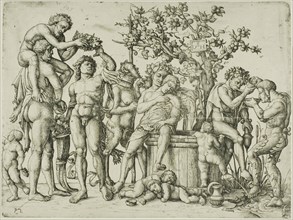 The Triumph of Bacchus, 1528, Daniel Hopfer, I, German, 1470-1536, Germany, Etching on ivory laid