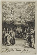 The Assumption of the Virgin, from the Life of the Virgin, n.d., Jacques Callot, French, 1592-1635,