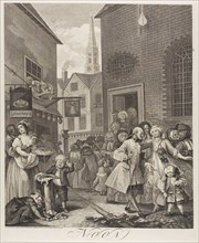 Noon, plate two from The Four Times of the Day, May 1738, William Hogarth, English, 1697-1764,