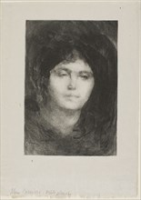 Madame Eugène Carrière, 1893, Eugène Carrière, French, 1849-1906, France, Lithograph in black on