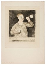 Boy Blowing Soap Bubbles, late 1868/early 1869, Édouard Manet (French, 1832-1883), printed by Henri