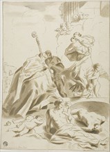 Damnation of Heresy, 1630/31, After Pietro Testa, Italian, 1611/12-1650, Italy, Pen and brown ink