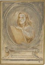 Portrait of Pietro Testa, after c. 1645, After Pietro Testa, Italian, 1611/12-1650, Italy, Brush
