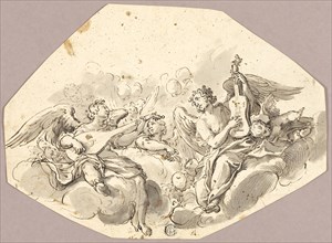 Musician Angels, n.d., Attributed to Giambattista Tiepolo, Italian, 1696-1770, Italy, Pen and brown