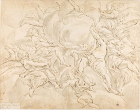 Glory of Angels, n.d., Giovanni Battista Beinaschi (Italian, 1636-1688), or Luis de Velasco