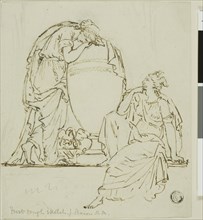 Sketch for a Funeral Monument, n.d., John Bacon, the elder, English, 1740-1799, England, Pen and