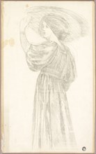 Standing Woman in Three-Quarter Profile Wearing Broad Brimmed Hat, n.d., After Sir Edward