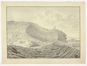 Giant’s Causeway, 1772, John Clevely, II, English, 1747-1786, England, Pen and black ink and brush