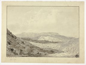 Expedition Party in Icelandic Landscape, 1772, John Clevely, II, English, 1747-1786, England, Brush