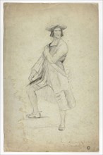 Study for Standing Man Wearing Sash and Striking Dramatic Pose, n.d., Thomas Duncan, Scottish,