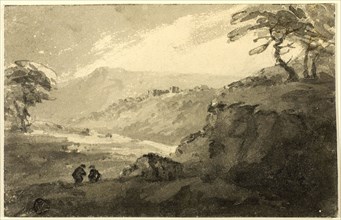 Scottish Landscape, n.d., William Sawrey Gilpin, English, 1762-1843, England, Brush and gray wash