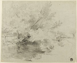 On the Mole, n.d., Attributed to William Henry Hunt, English, 1790-1864, England, Black crayon on