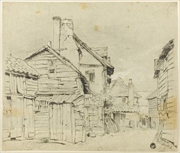 Water Lane, Watford, n.d., Attributed to William Henry Hunt, English, 1790-1864, England, Black