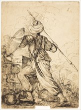 A Turkish Soldier, n.d., Attributed to James Durno (English, c. 1745-1795), or John Hamilton