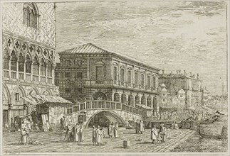 The Prison, from Vedute, 1735/44, Canaletto, Italian, 1697-1768, Italy, Etching in black on ivory