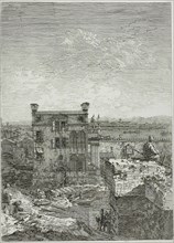 The House with the Peristyle, from Vedute, 1735/44, Canaletto, Italian, 1697-1768, Italy, Etching
