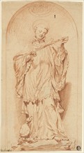 Saint Francis Holding a Crucifix, n.d., Attributed to Edme Bouchardon (French, 1698-1762), after