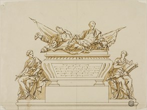 Unexecuted Design for the Monument to the First Duke of Marlborough, c. 1733, John Michael Rysbrack