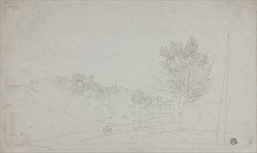 View of Wilson House and Gardens (recto), View of Wilson House and Gardens (verso), 1760/69