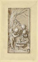 Allegory of Winter, n.d., Jacob de Wit, Dutch, 1695-1754, Holland, Pen and brown ink with brush and