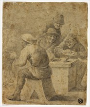 Four Peasants at Table, n.d., After Adriaen Brouwer (Flemish, 1605/06-1638), or possibly Frans Hals