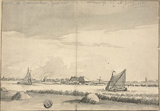 Sailboats on Canal near Spaarendam, 1751, Attributed to Jan de Beyer (Swiss, 1698-1790), or Pieter