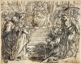 Judgement of Solomon, n.d., Attributed to Abraham Jansz. van Diepenbeeck (Flemish, 1596-1675), or