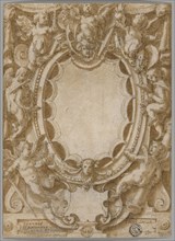 Design for Frontispiece to the Seven Virtues, 1598, Joannes Stradanus, called Giovanni Stradano,