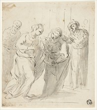 Visitation, n.d., Unknown artist, German, 18th century, Germany, Pen and black ink with brush and