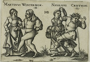 November and December, plate 6 from The Peasants’ Feast, or The Twelve Months, 1546, Sebald Beham,