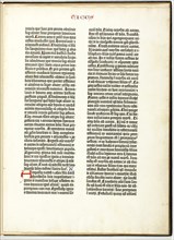 Gutenberg Bible Leaf, 1454/55, Johannes Gutenberg, German, c. 1398-1468, Mainz, Letterpress in